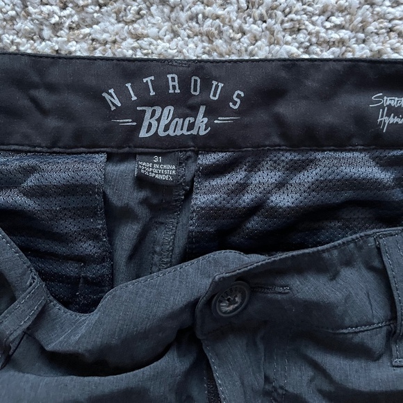Nitrous Black Mens Shorts - Picture 2 of 4